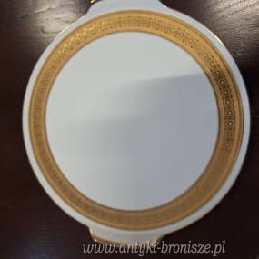 Patera okragla, zlota dekoracja - porcelana Bavaria "Vohenstrauss - Johann Feltmann" - poz; 4230
